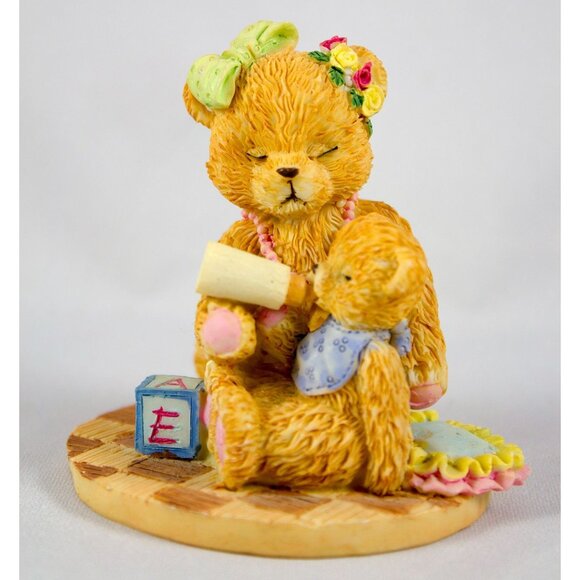 Vintage Osco Drug Resin Mama and Baby Bear Figurine 2.75" - Picture 1 of 6